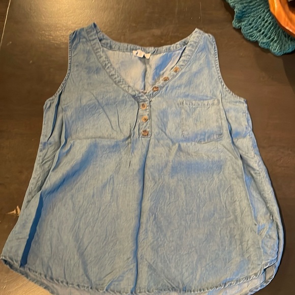 Blu Pepper Tops - Women's Blue Sleeveless Top